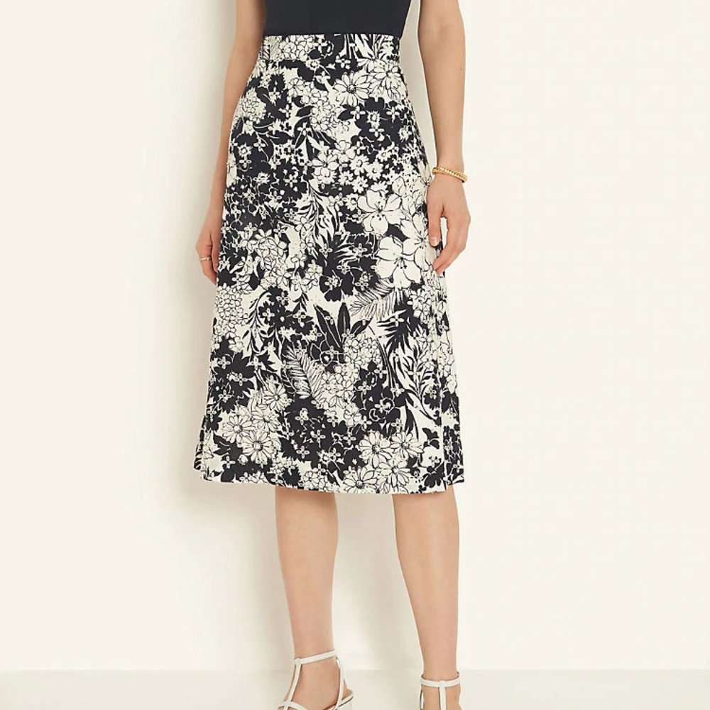 Floral Eyelet Skirt
